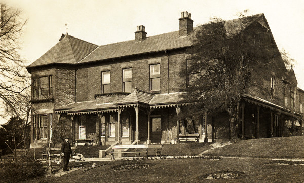 A photo of Werneth Lodge taken when it was a private home.